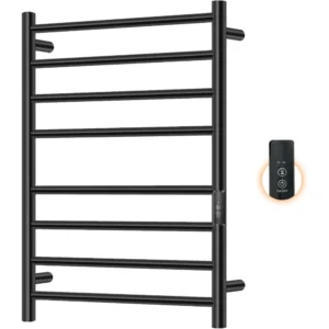 Stainless 8-Tier Wall Towel Warmer Timer