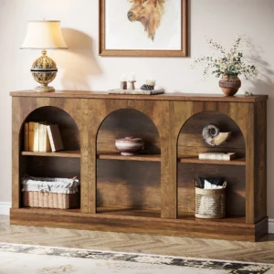 63In Long Entryway Table 3 Tier Storage