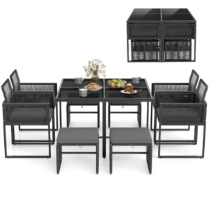 9 PCS Patio Dining Set